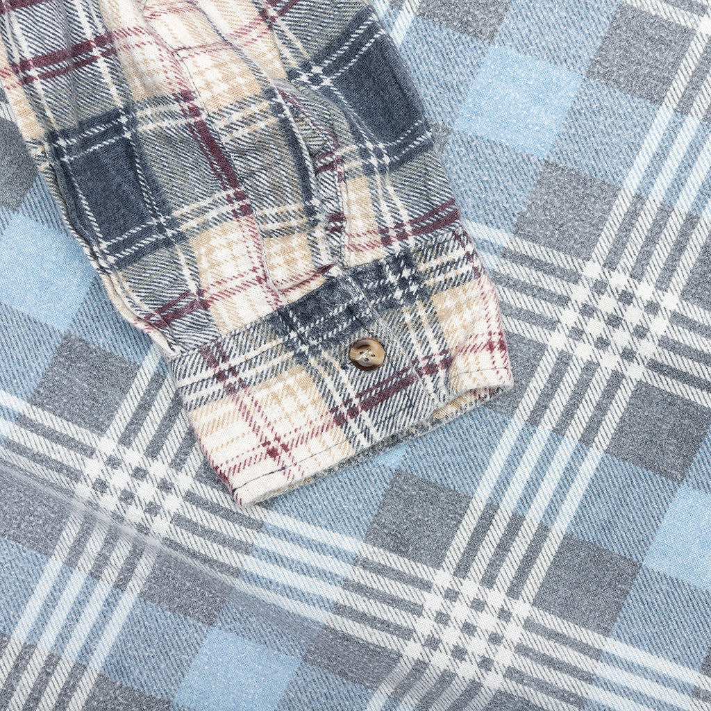 Ribbon Wide Flannel Shirt - Assorted - Image 5