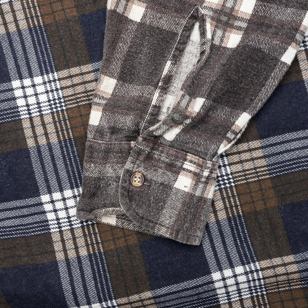 Ribbon Wide Flannel Shirt - Assorted - Image 4