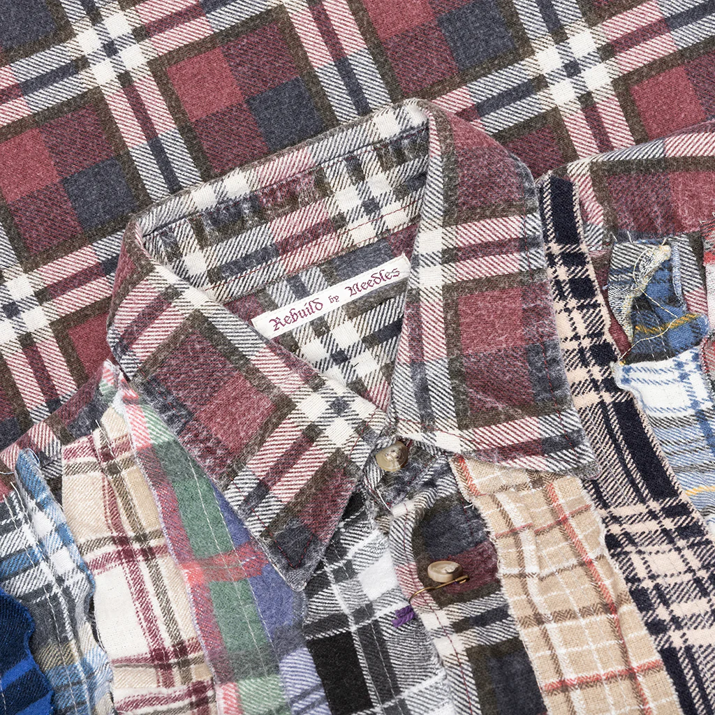 Ribbon Wide Flannel Shirt - Assorted - Image 3