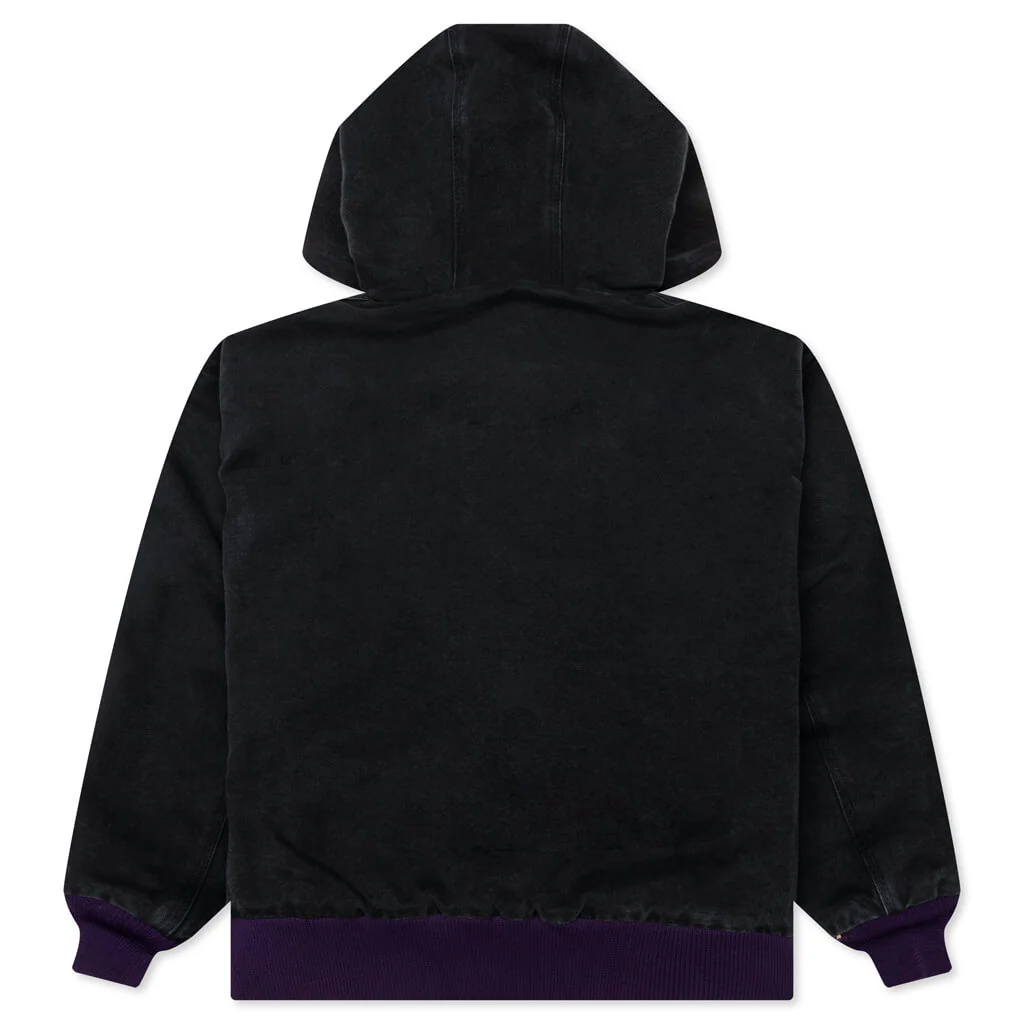 Zipped Work Hoody - Black - Image 2