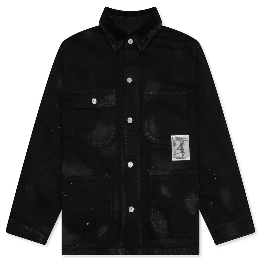 BW. Washed Coverall Jacket - Black