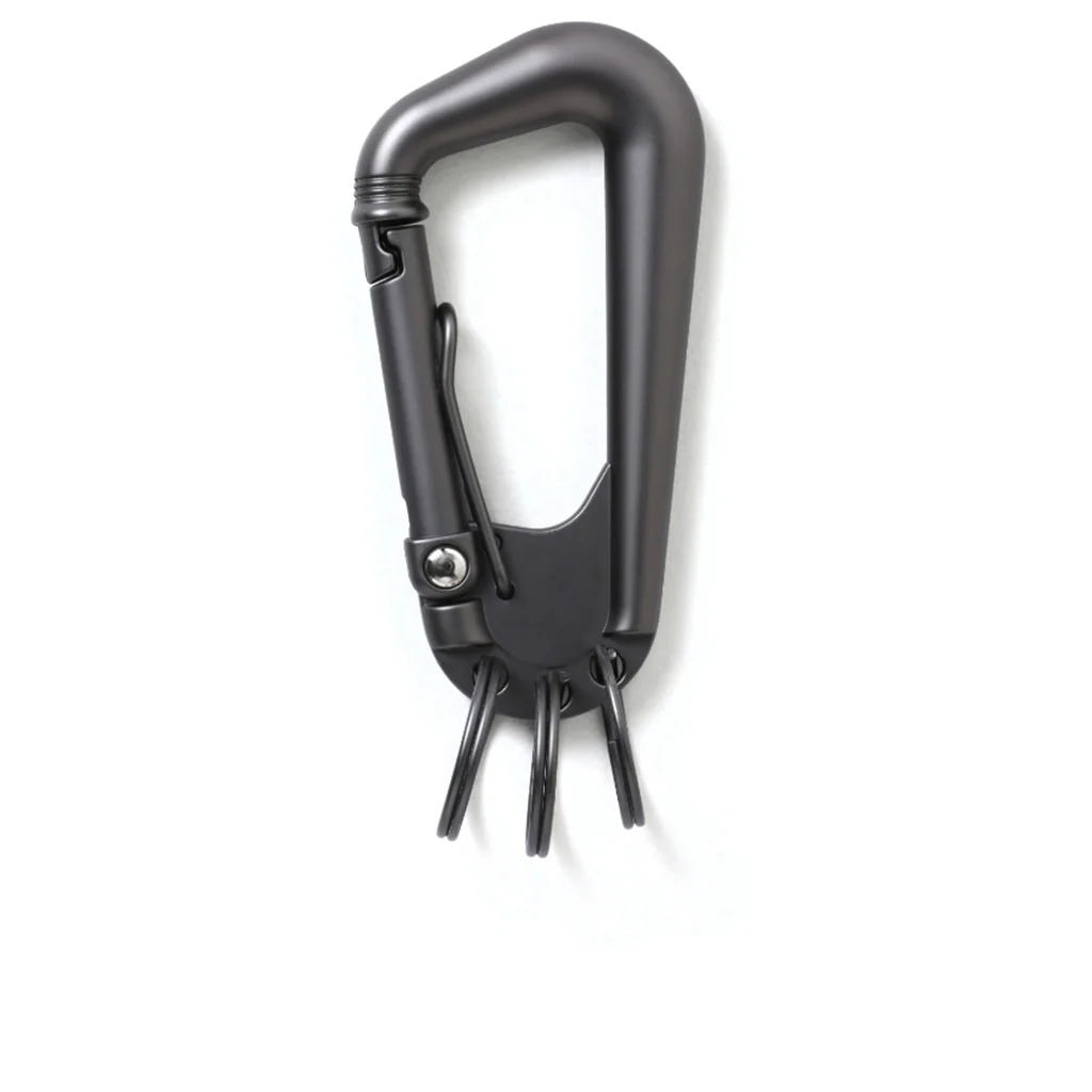 Carabiner Keyholder - Black - Image 2