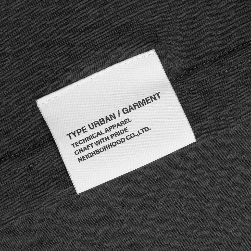 Logo Print Crewneck L/S - Black - Image 4