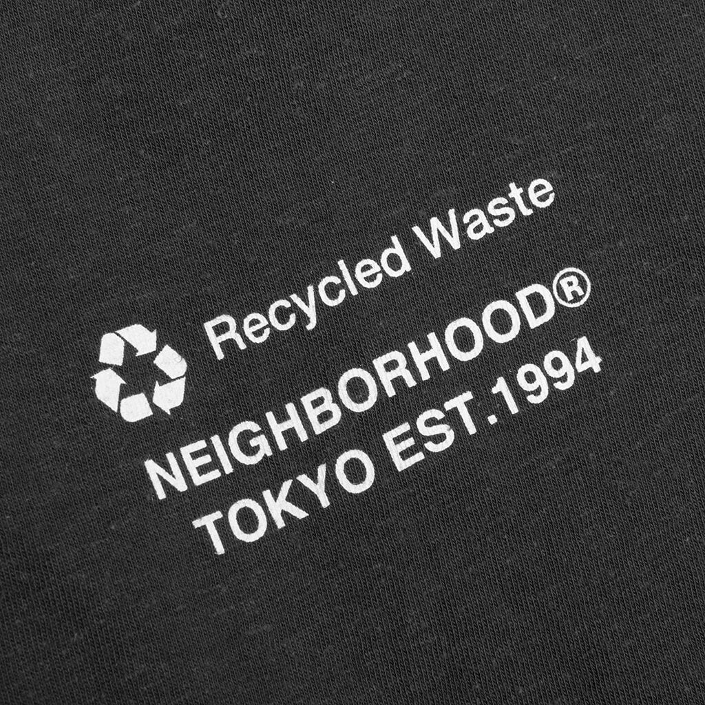 Logo Print Crewneck L/S - Black - Image 5