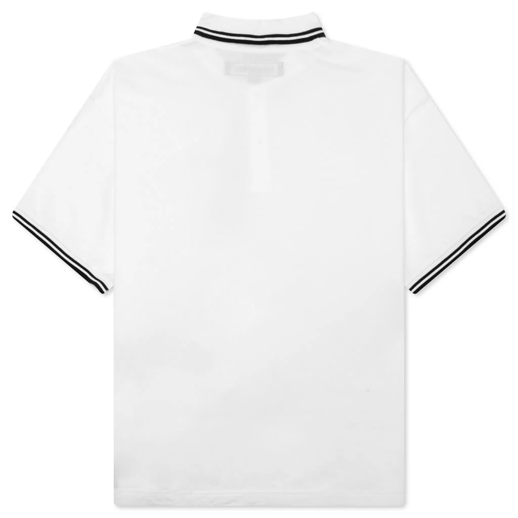 Pique Line S/S Polo Shirt - White - Image 2