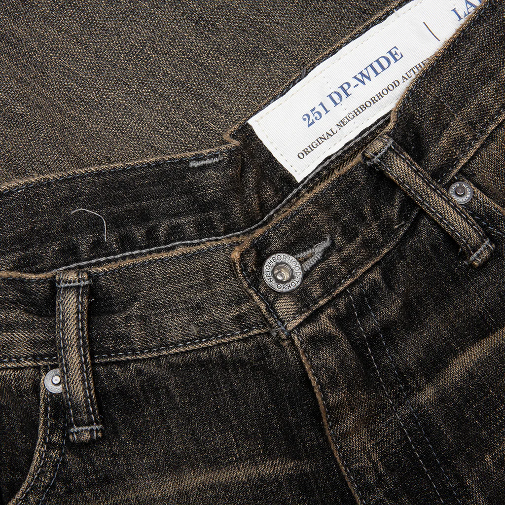 Savage Denim DP Wide Pants - Black - Image 3