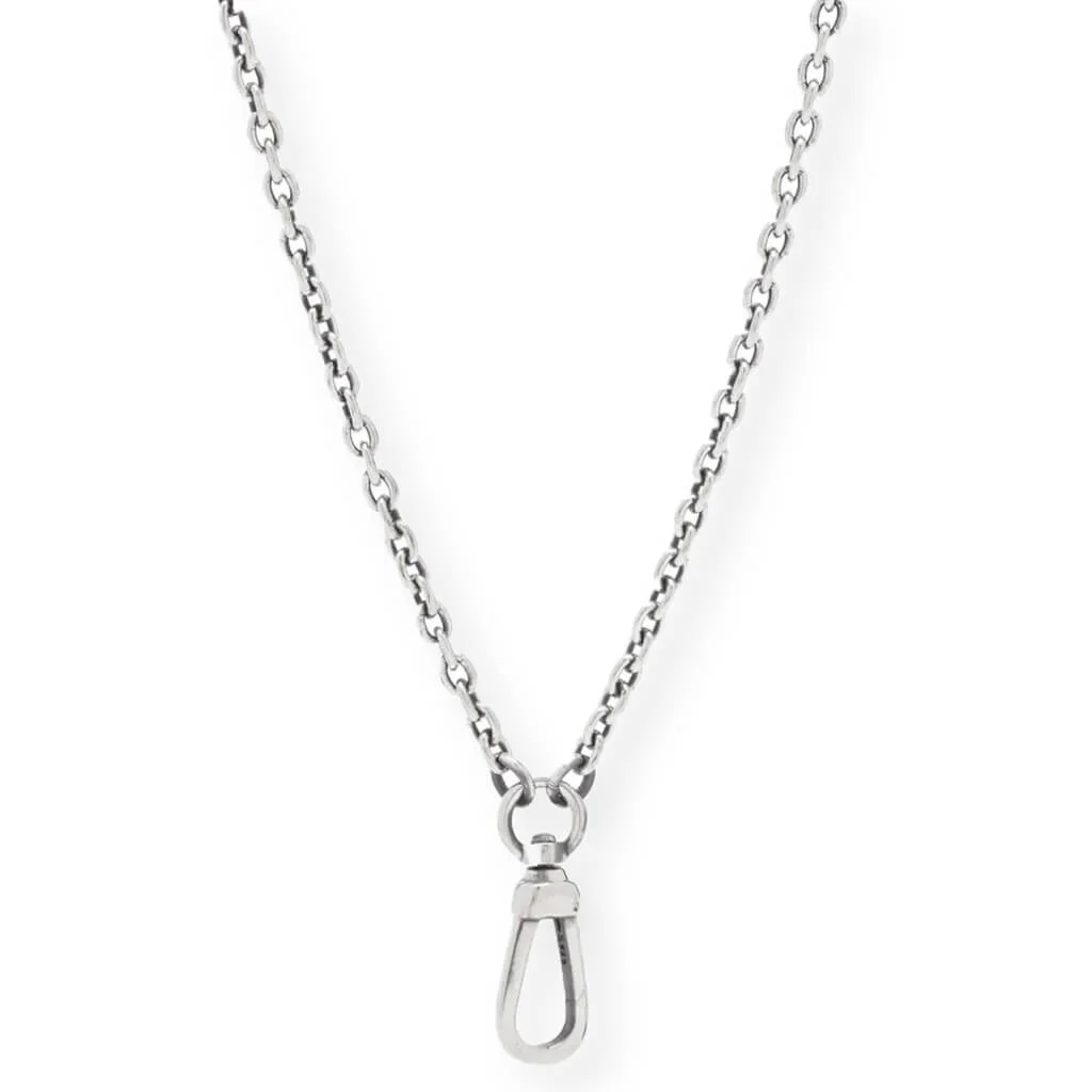 Swivel Hook Necklace - Silver - Image 2
