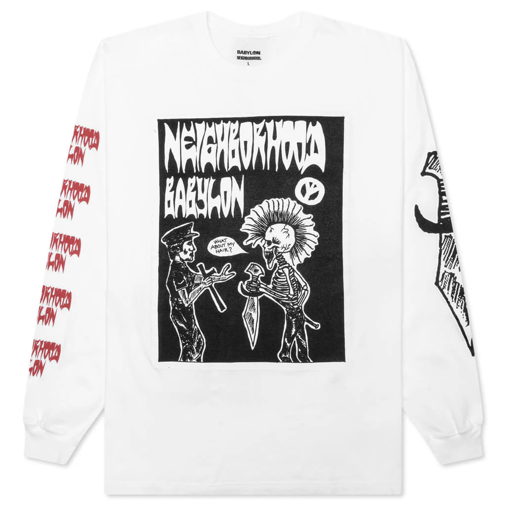 Neighborhood x Babylon Tee LS-3 - White