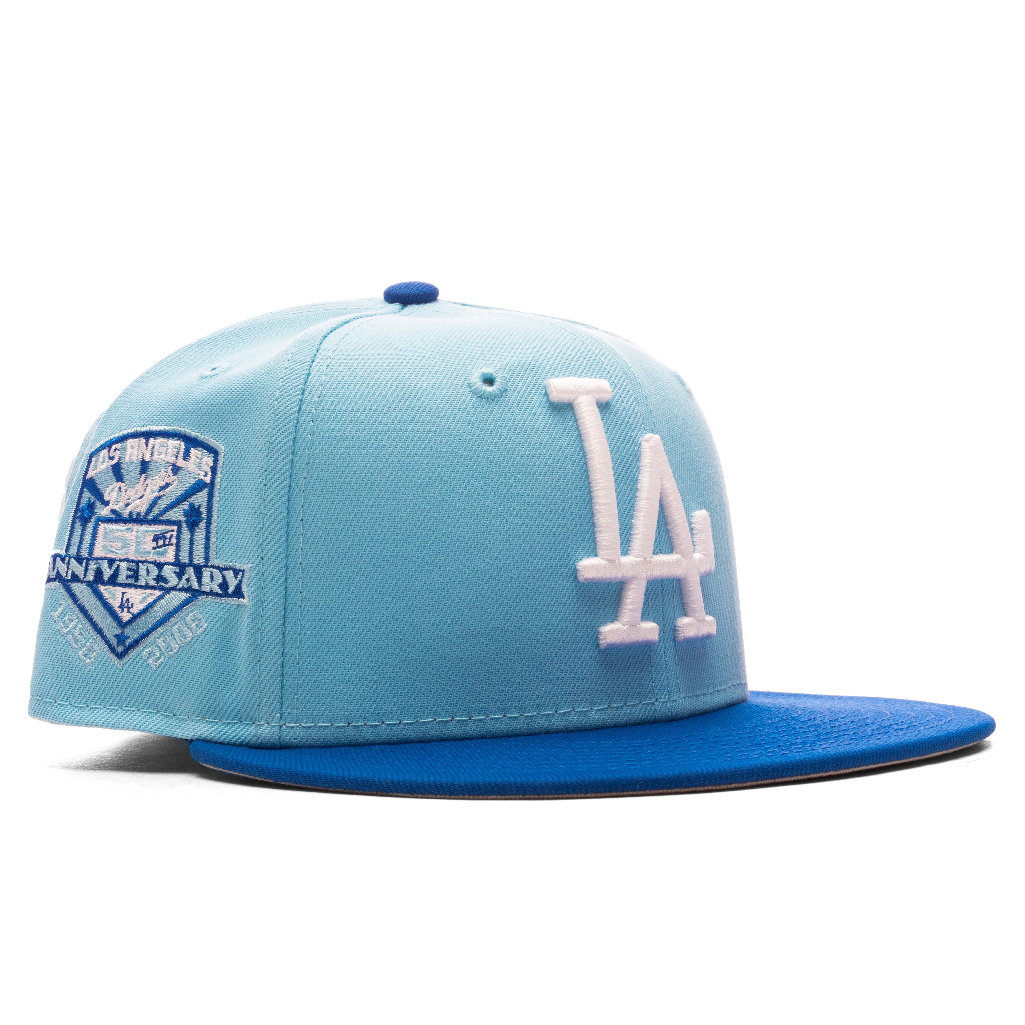FEATURE x New Era 59FIFTY Fitted LA Dodgers Cooperstown - Doscientos Blue/Azure Blue/Grey - Image 3