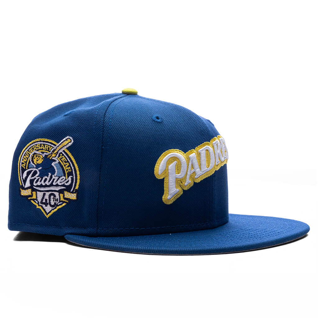FEATURE x New Era 59FIFTY Fitted SD Padres Cooperstown - Songbird Blue/Twill Grey - Image 3