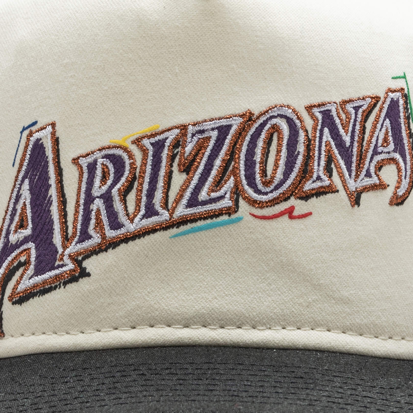 The Golfer Snapback Team Scribble - Arizona Diamondbacks Cooperstown - Image 2