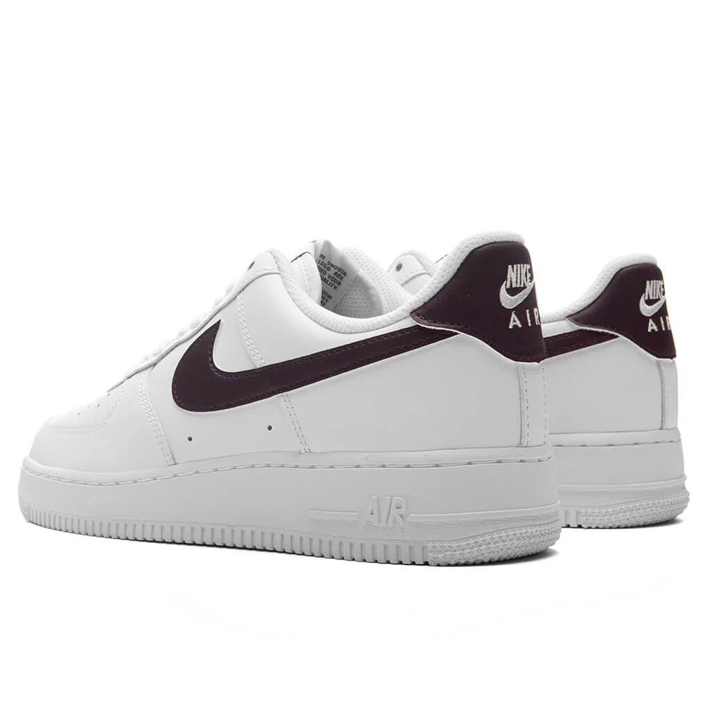 Air Force 1 '07 - White/Burgundy Crush - Image 3