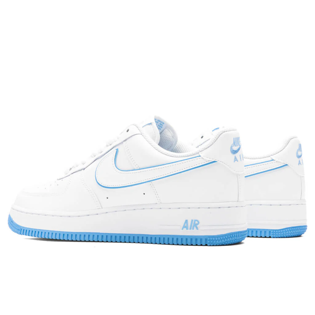 Air Force 1 '07 - White/University Blue/White - Image 3