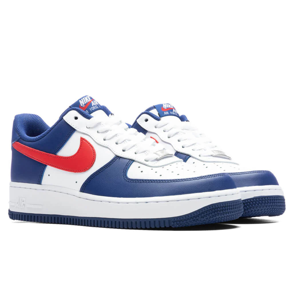 Air Force 1 '07 - White/University Red/Deep Royal - Image 2