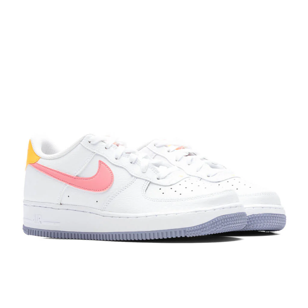 Air Force 1 (GS) - White/Coral Chalk/Laser Orange - Image 2