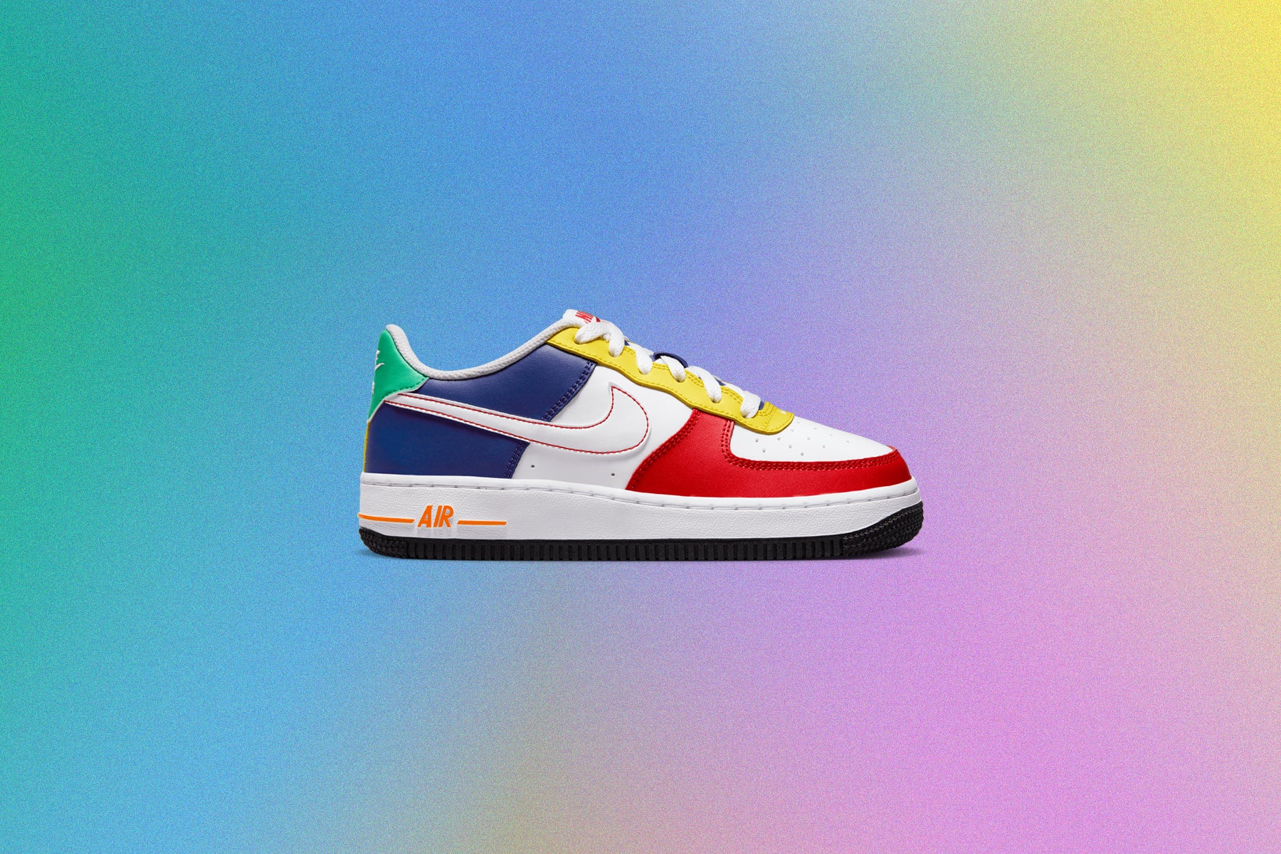 Air Force 1 Low LV8 BG (GS) - University Red/White/Deep Royal Blue - Image 5