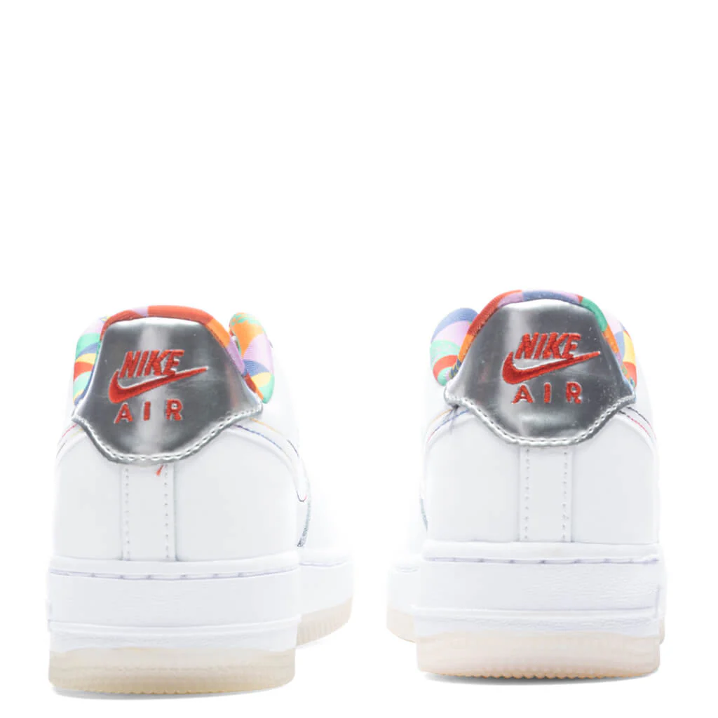Air Force 1 LV8 (GS) - White/White/Midnight Navy - Image 4