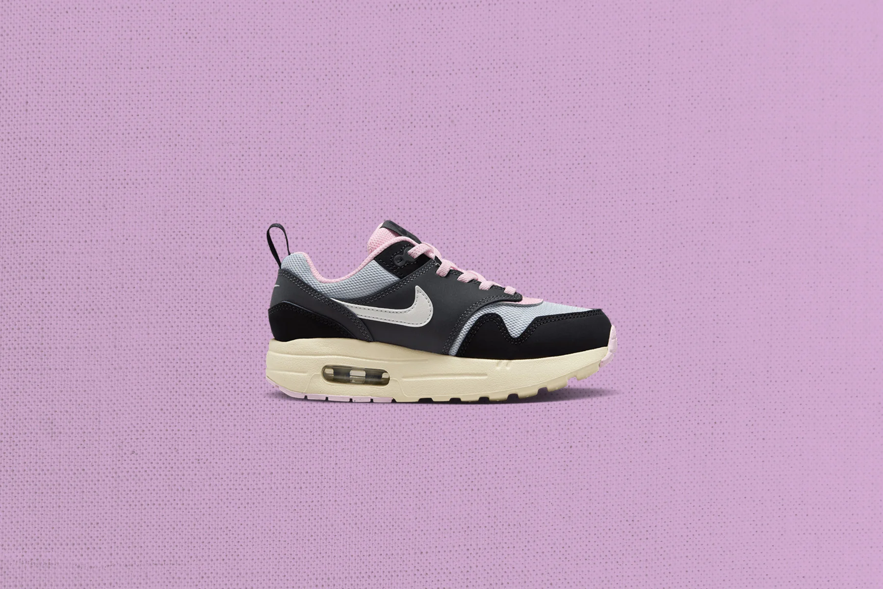 Air Max 1 EZ (PS) 'Pink Foam' - Black/Summit White/Anthracite - Image 5