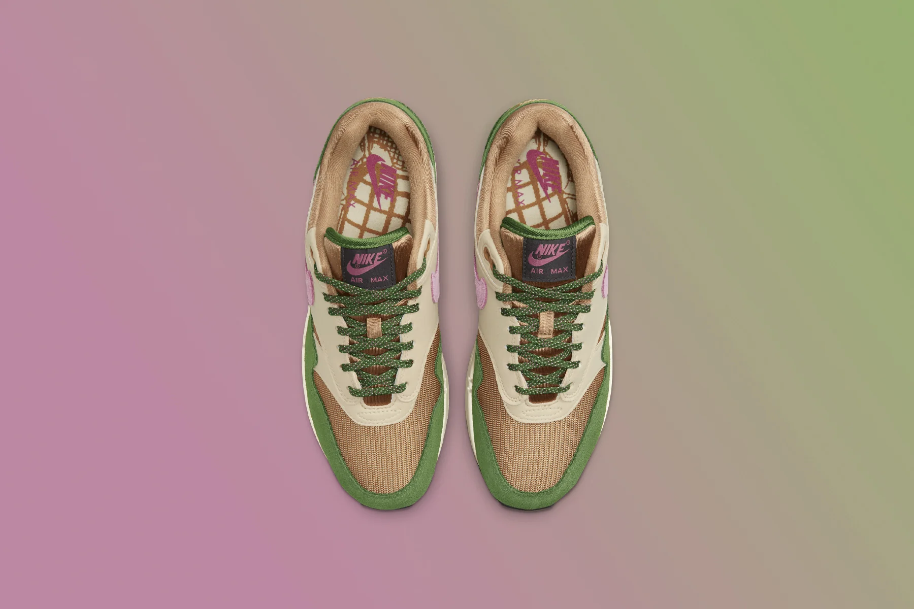 Air Max 1 NH - Treeline/Light Bordeaux/Dark Driftwood - Image 3
