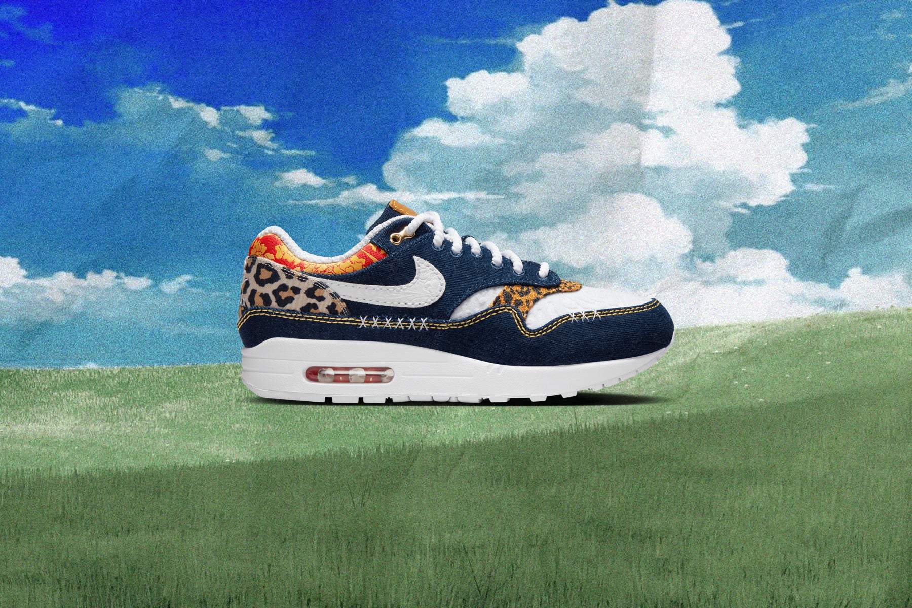 Air Max 1 PRM - Medium Blue/University Gold - Image 5