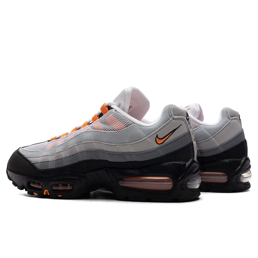Air Max 95 OG 'Bright Mandarin' - Black/Bright Mandarin/White/Cool Grey - Image 3