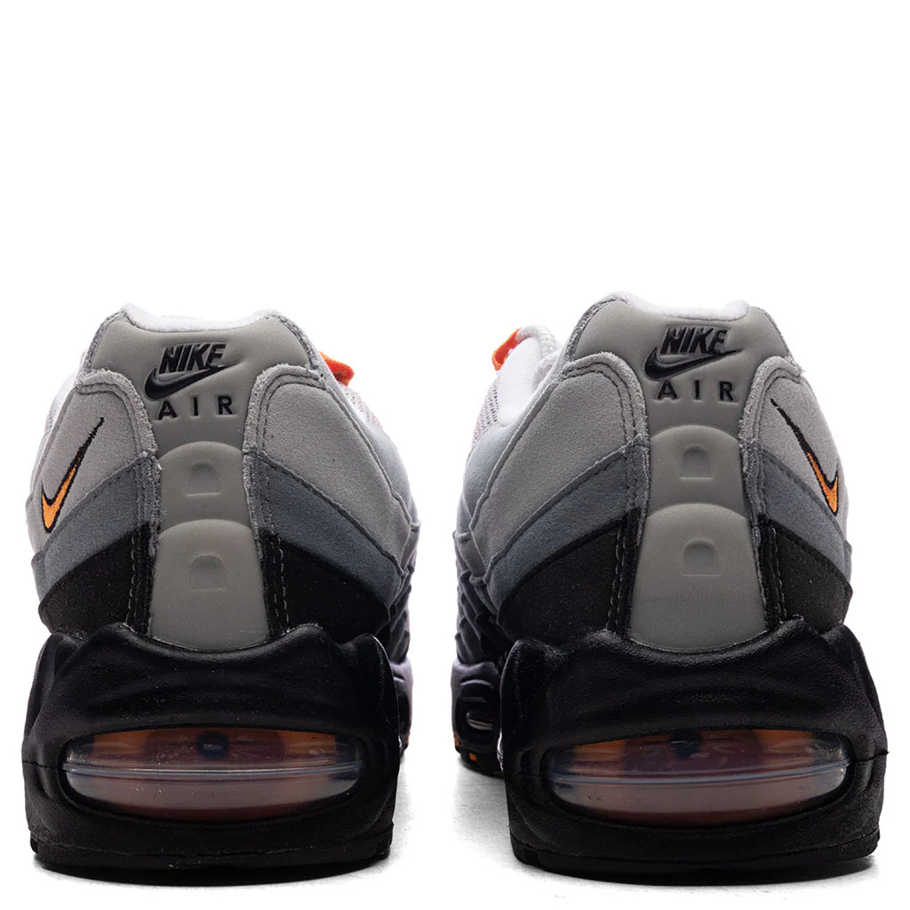 Air Max 95 OG 'Bright Mandarin' - Black/Bright Mandarin/White/Cool Grey - Image 4