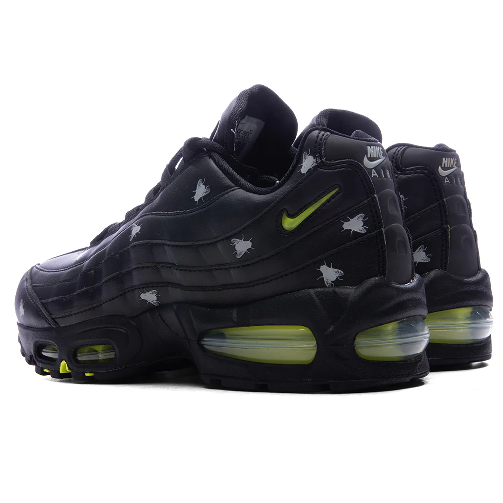 Air Max 95 Premium - Black/Neon Yellow/Black/Metallic Dark Grey - Image 3