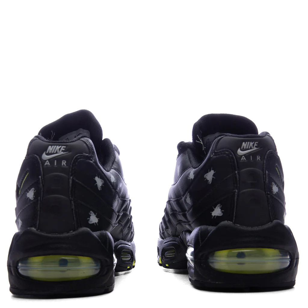 Air Max 95 Premium - Black/Neon Yellow/Black/Metallic Dark Grey - Image 4