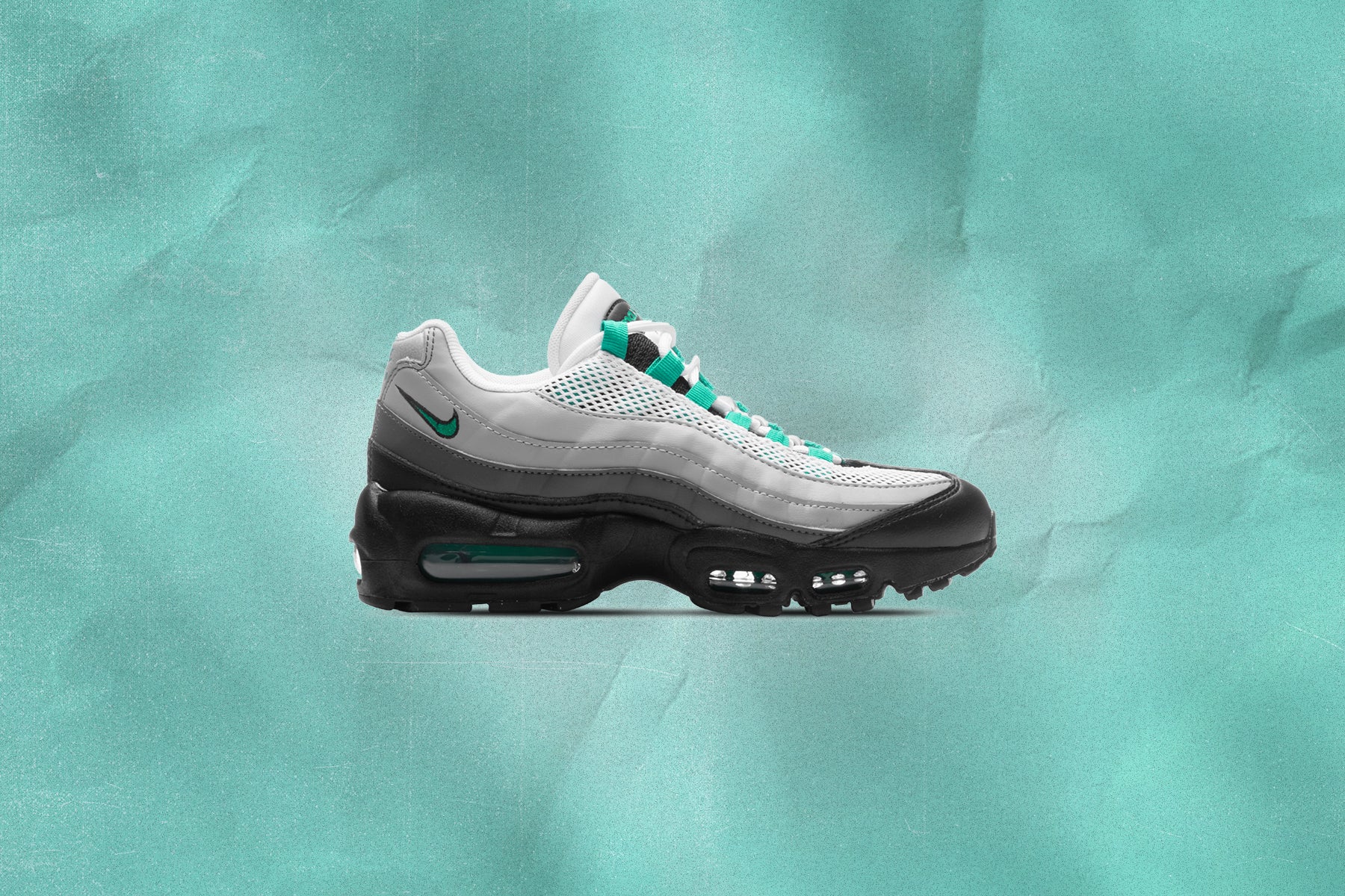Air Max 95 Women's - Black/Stadium Green/Pearl Grey - Image 5