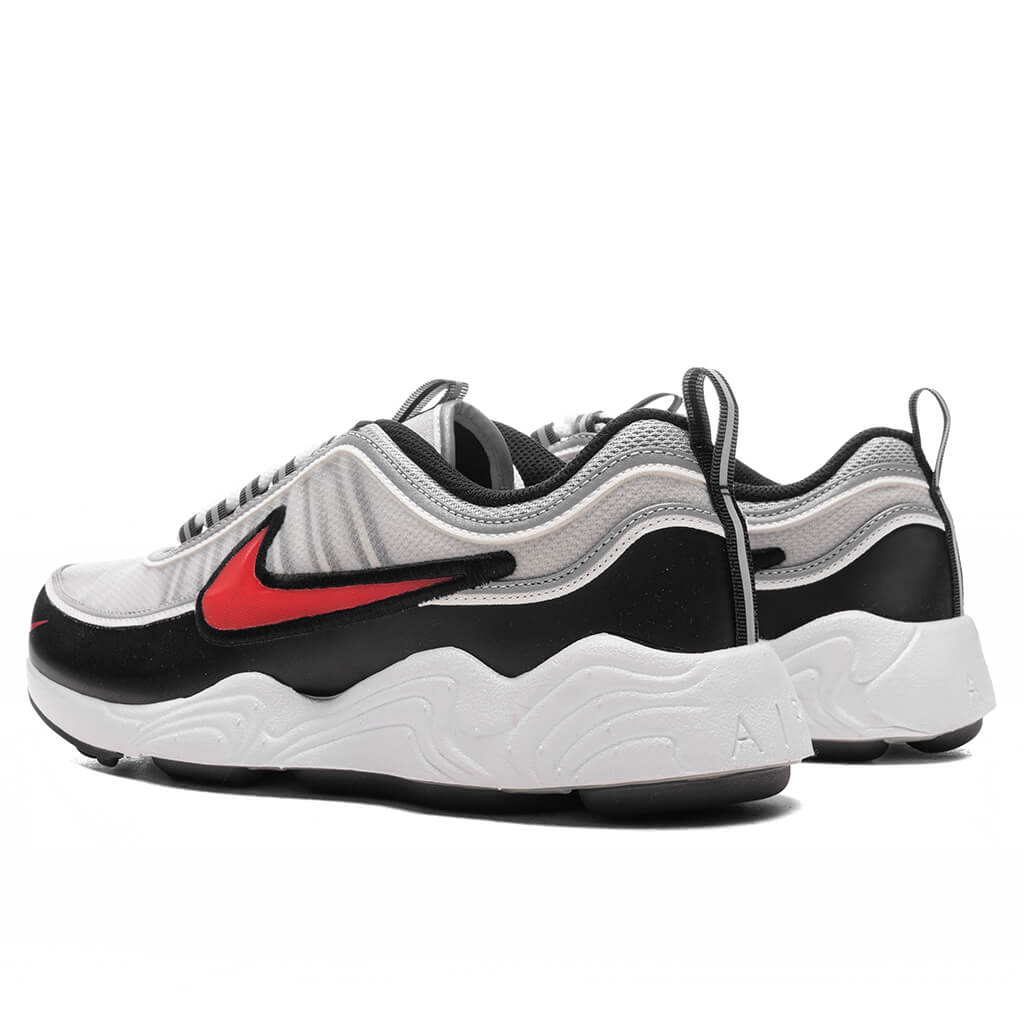 Air Zoom Spiridon - Metallic Silver/Sport Red/Black/White - Image 3
