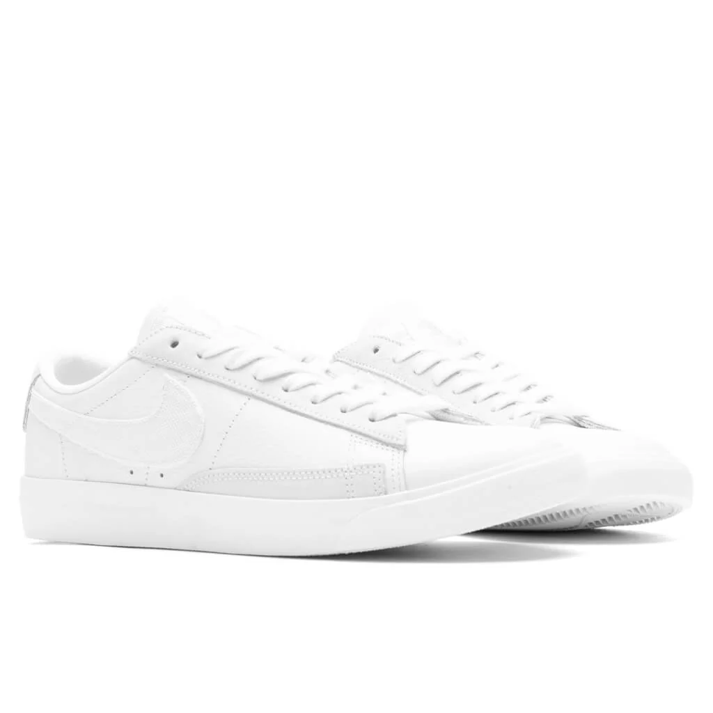 Blazer Low Leather - White/Sail/Platinum Tint - Image 2