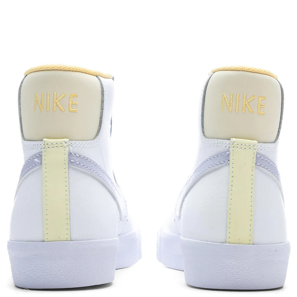 Blazer Mid '77 (GS) - White/Oxygen Purple/Coconut Milk - Image 4