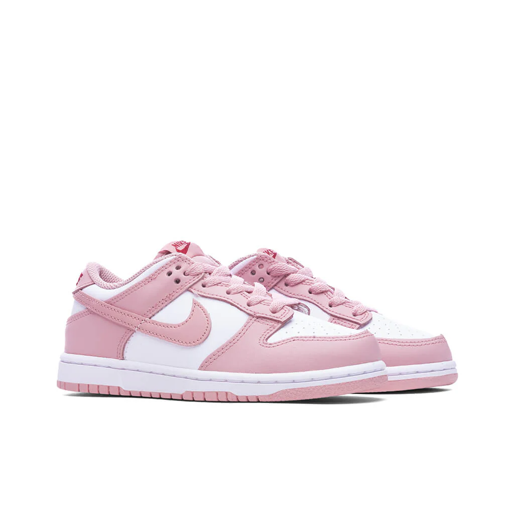 Dunk Low BP (PS) - White/Pink Glaze/Pomegranate - Image 2