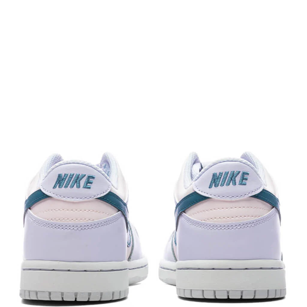 Dunk Low (GS) - Football Grey/Mineral Teal/Pearl Pink - Image 4