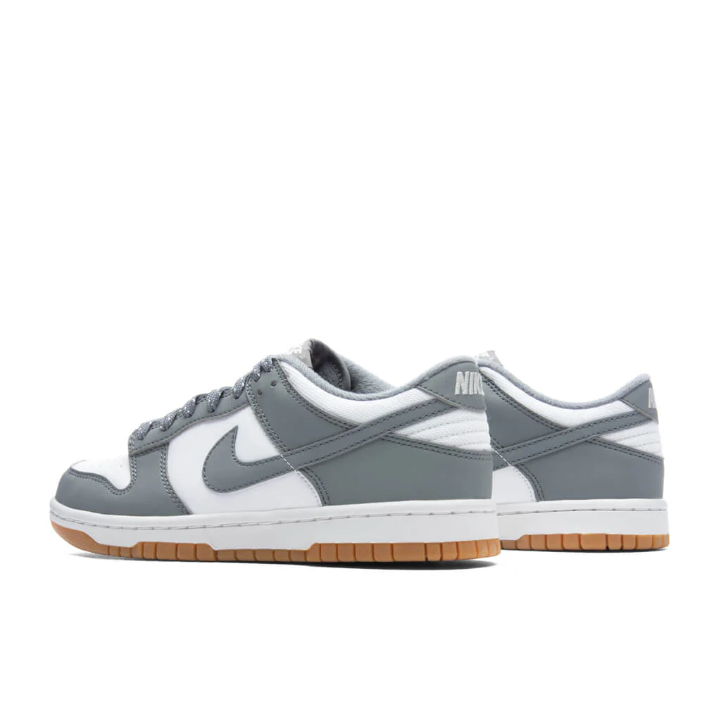 Dunk Low (GS) 'Reflective Grey' - White/Smoke Grey/Light Iron Ore - Image 3