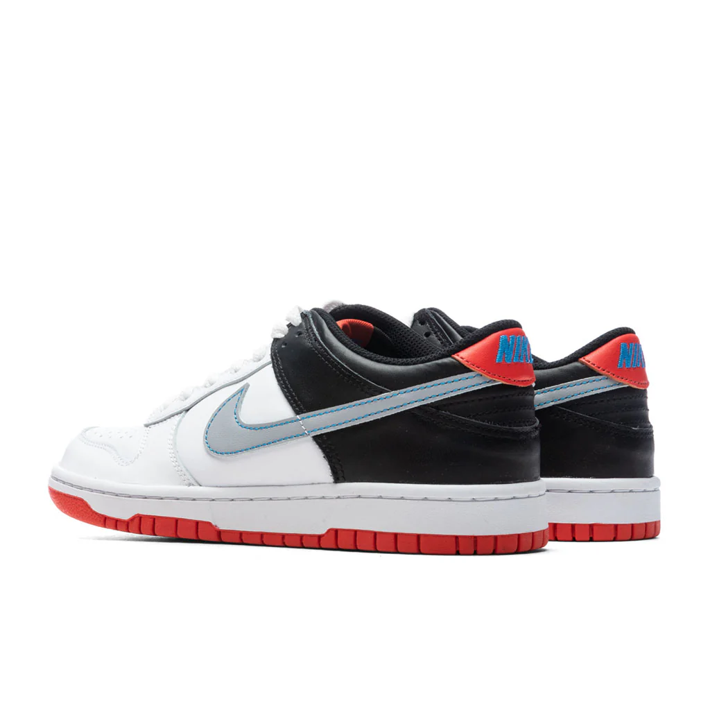 Dunk Low (GS) - White/Wolf Grey/Light Crimson - Image 3