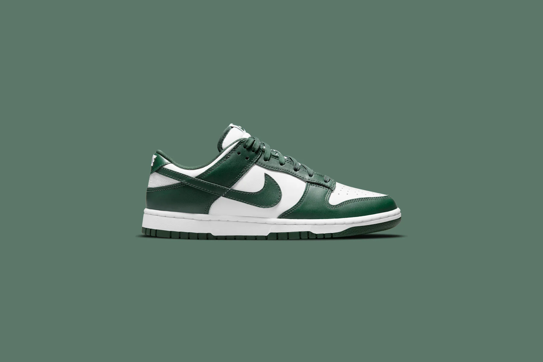 Dunk Low 'Michigan State' - White/Team Green - Image 6