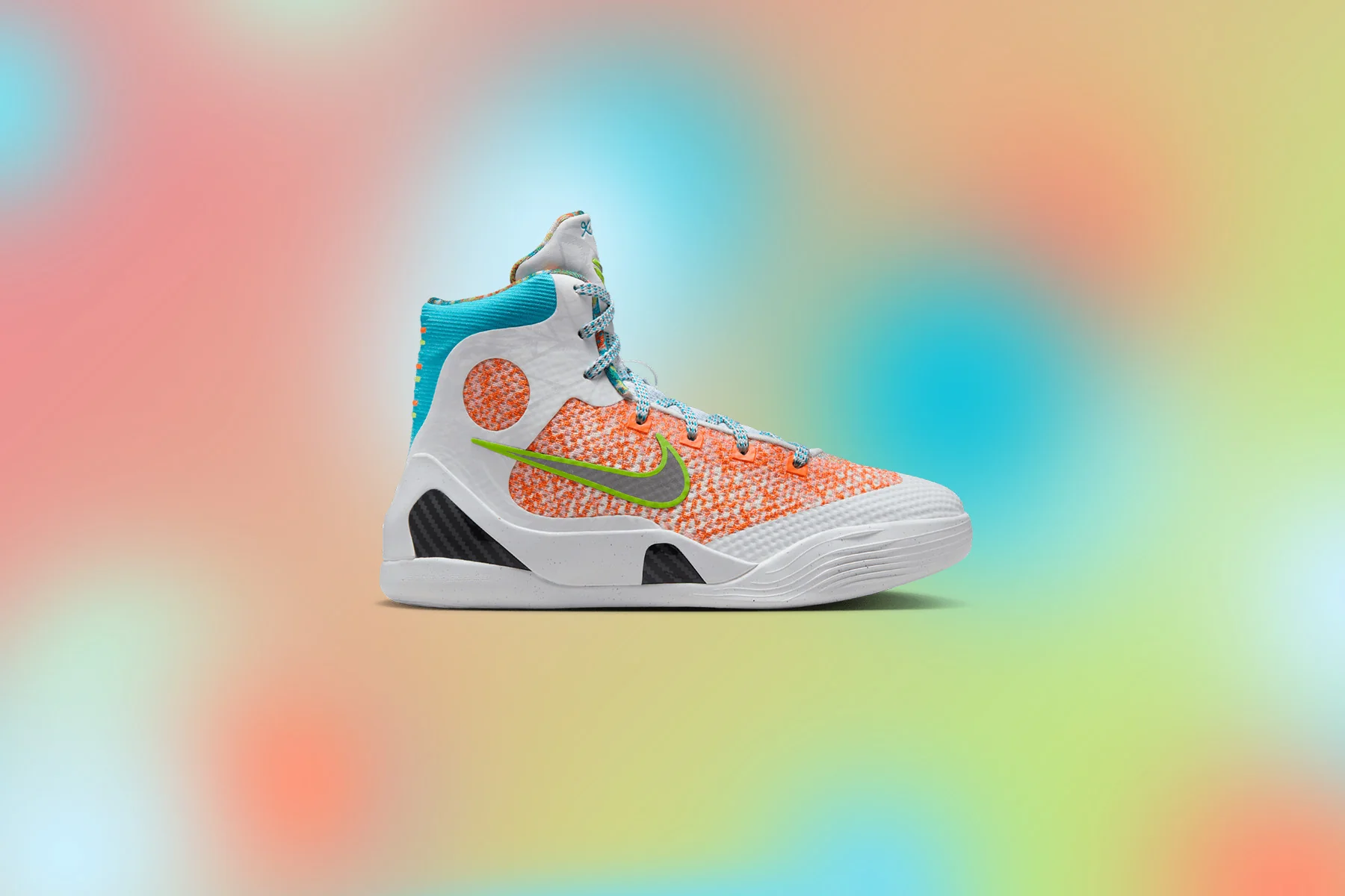 Kobe IX Elite High Protro 'What The Kobe?' (GS) - White/Chlorine Blue/Black - Image 5