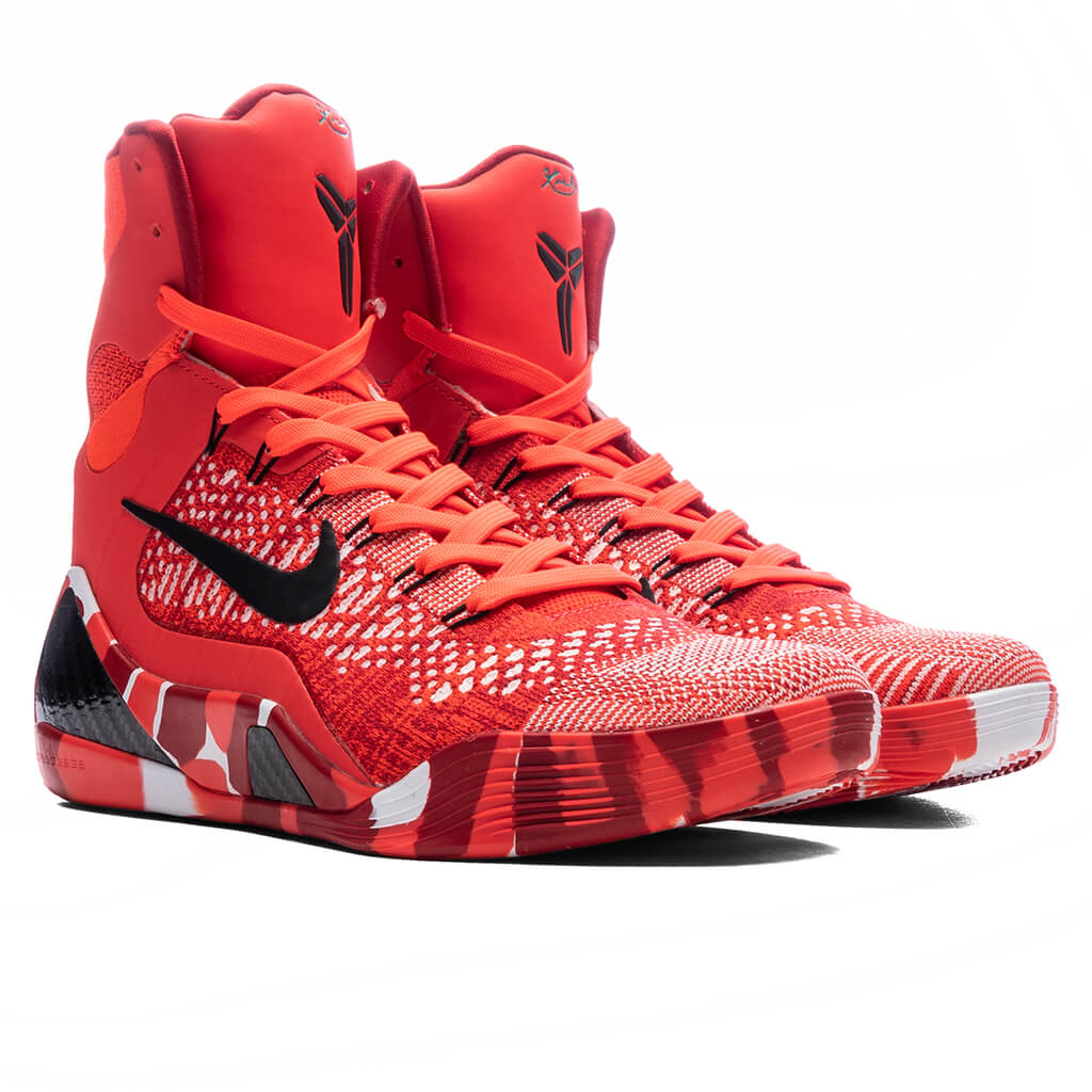 Kobe 9 Elite High Protro Christmas - Bright Crimson/Black/White - Image 2