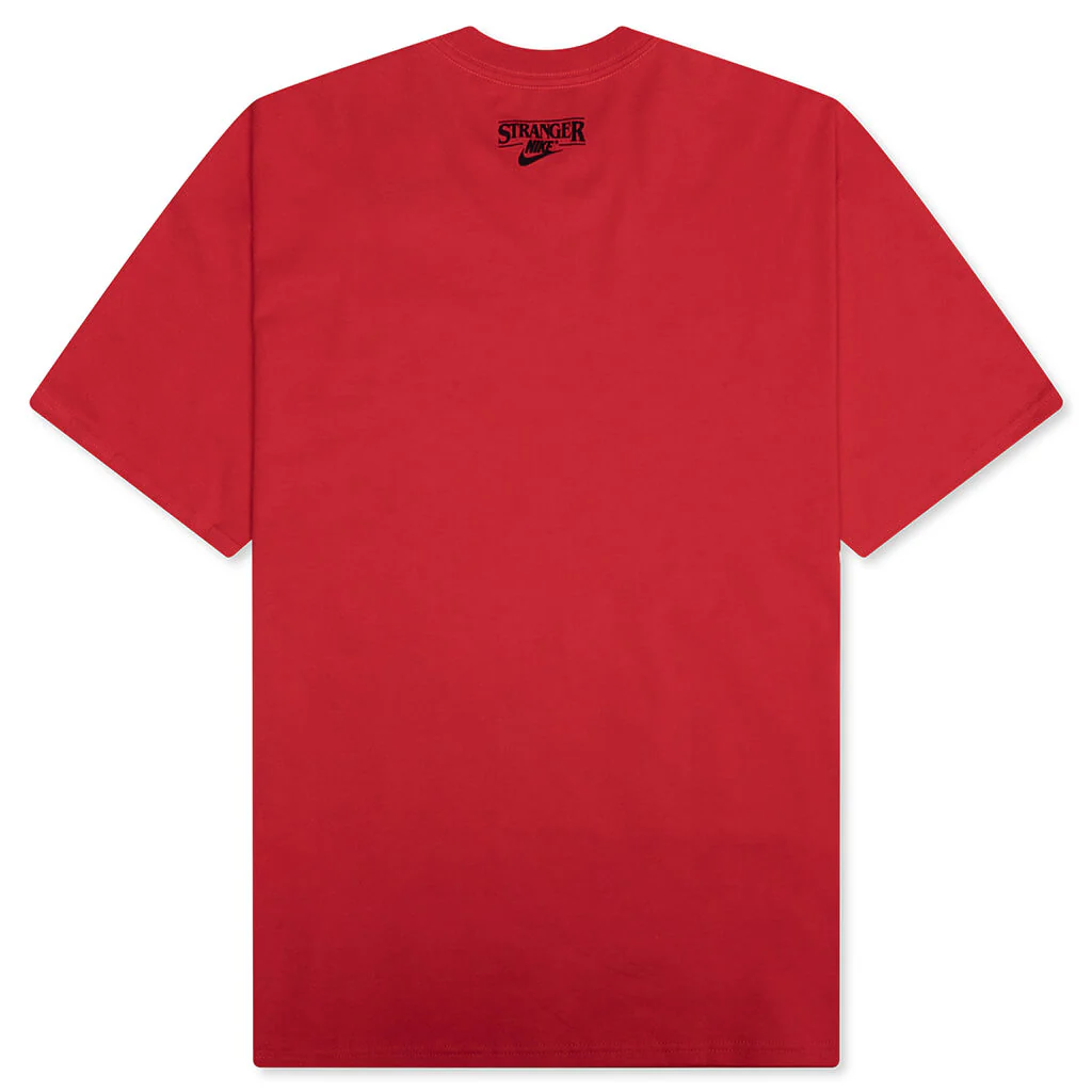 Nike x Stranger Things Max90 Tee - University Red/Black - Image 2