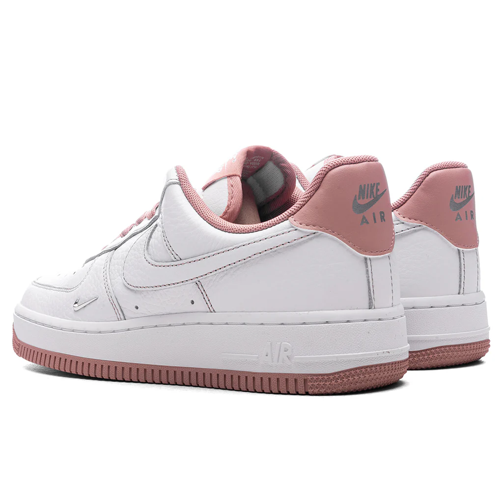 Women's Air Force 1 '07 Mini Jewel - White/Particle Pink/Metallic Silver - Image 3