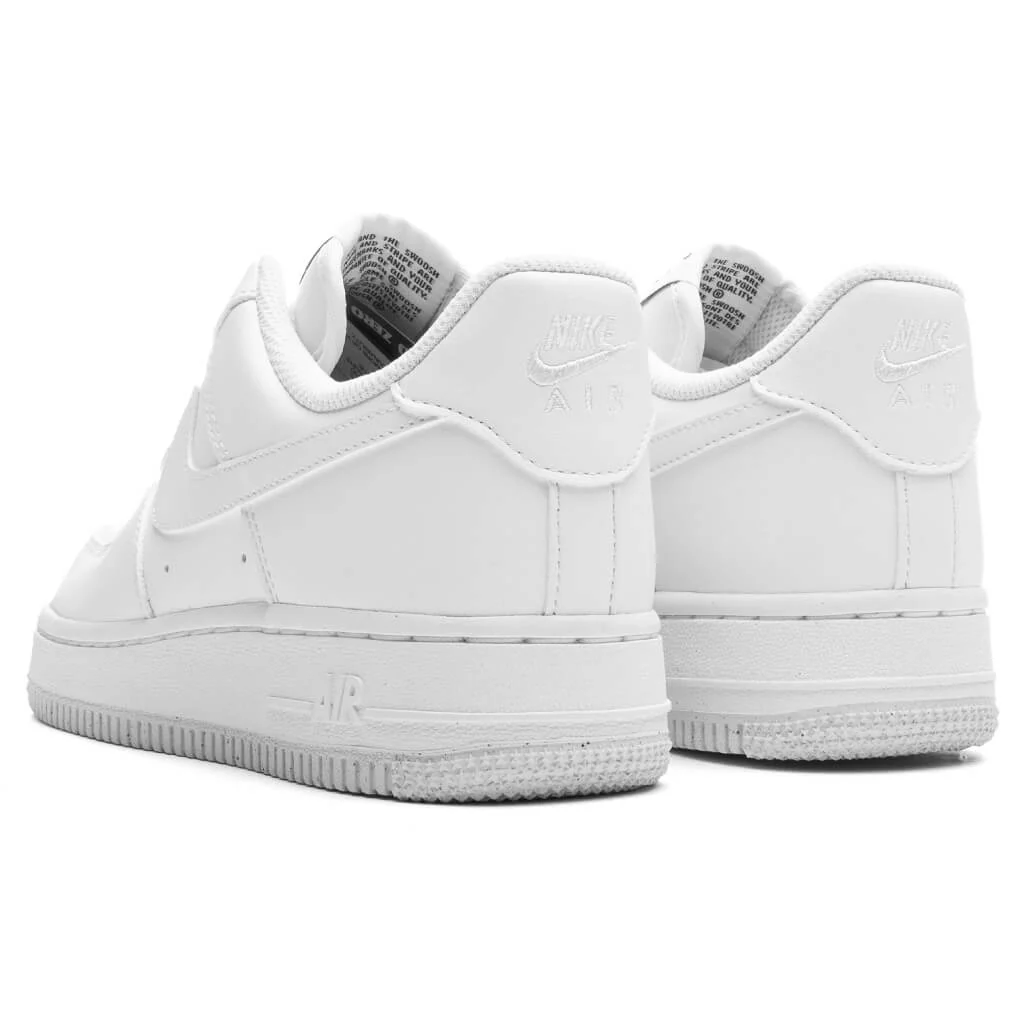 Women's Air Force 1 '07 Next Nature - White/Black/Metallic Silver - Image 3