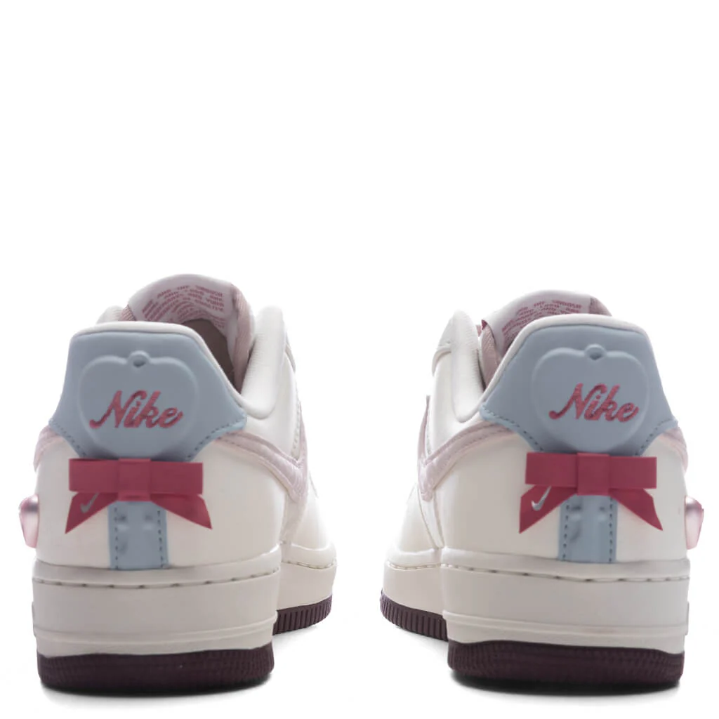 Women's Air Force 1 '07 'Valentine's Day' - Sail/Silt Red/Light Armory Blue - Image 4