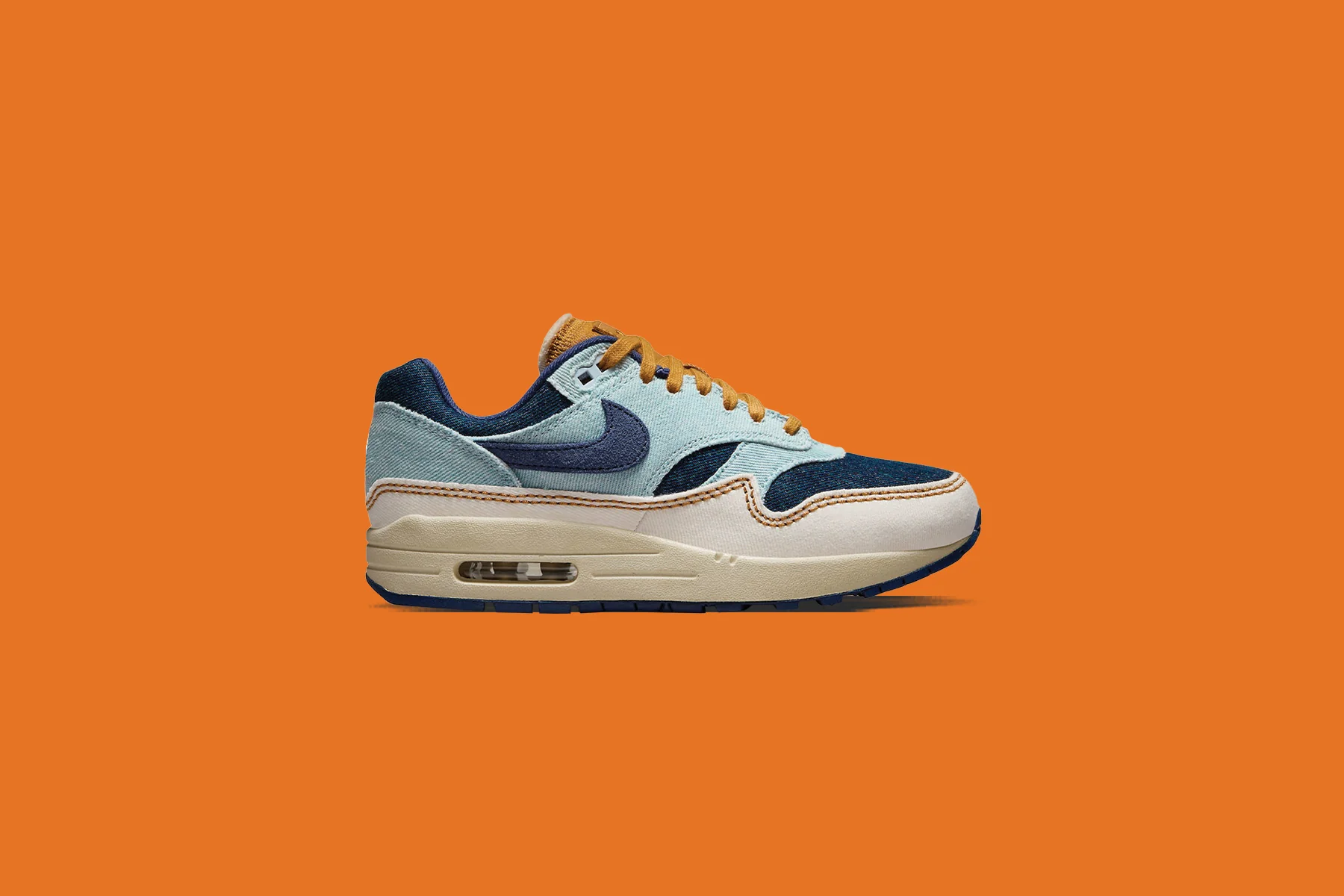 Women's Air Max 1 '87 'Aura' - Aura/Midnight Navy/Pale Ivory - Image 2