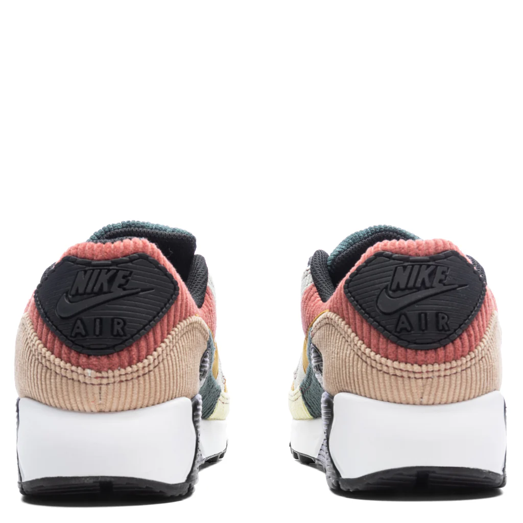 Women's Air Max 90 'Multi-Corduroy' - Black/Bronzine/Red Stardust - Image 4