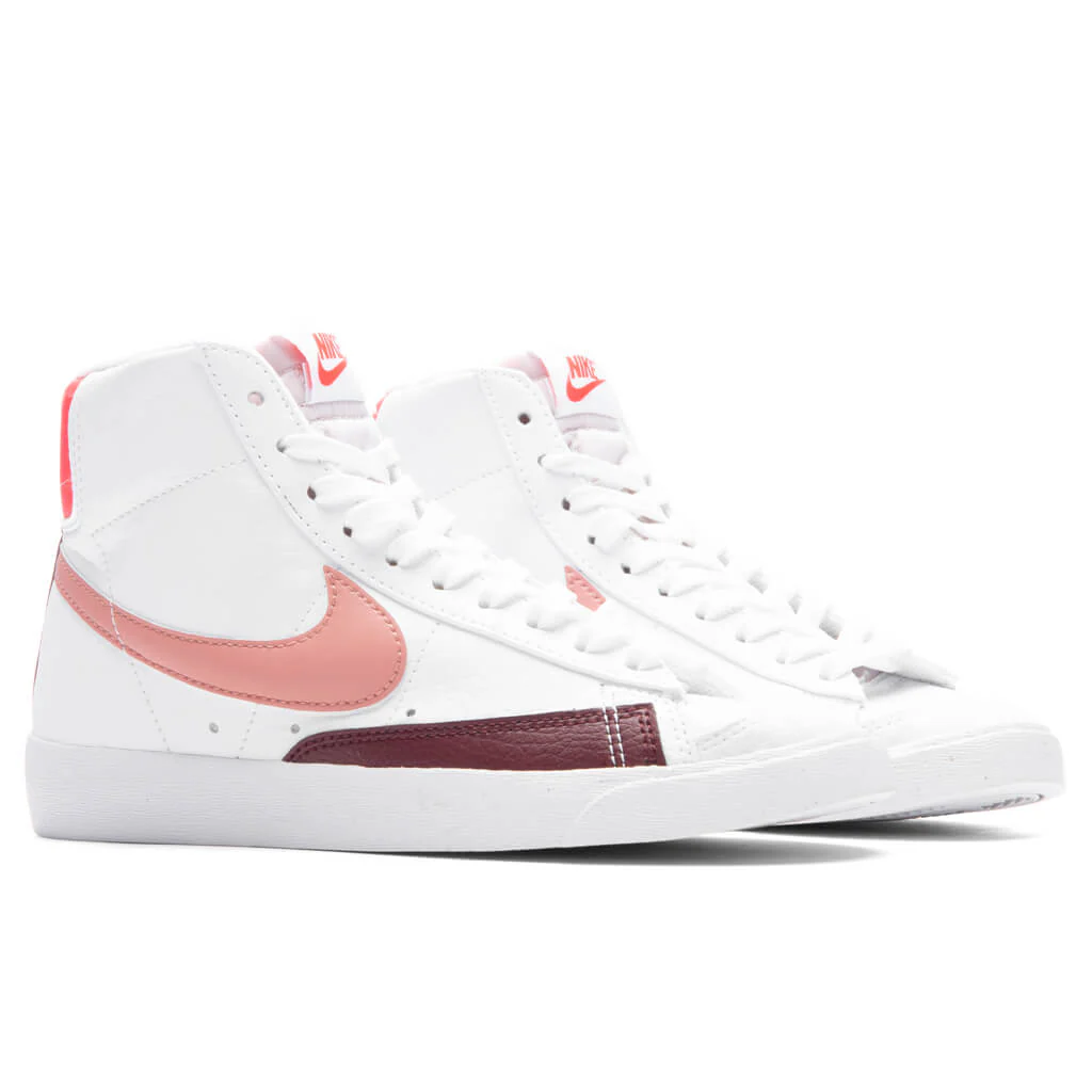 Women's Blazer Mid '77 Next Nature - White/Red Stardust/Night Maroon - Image 2