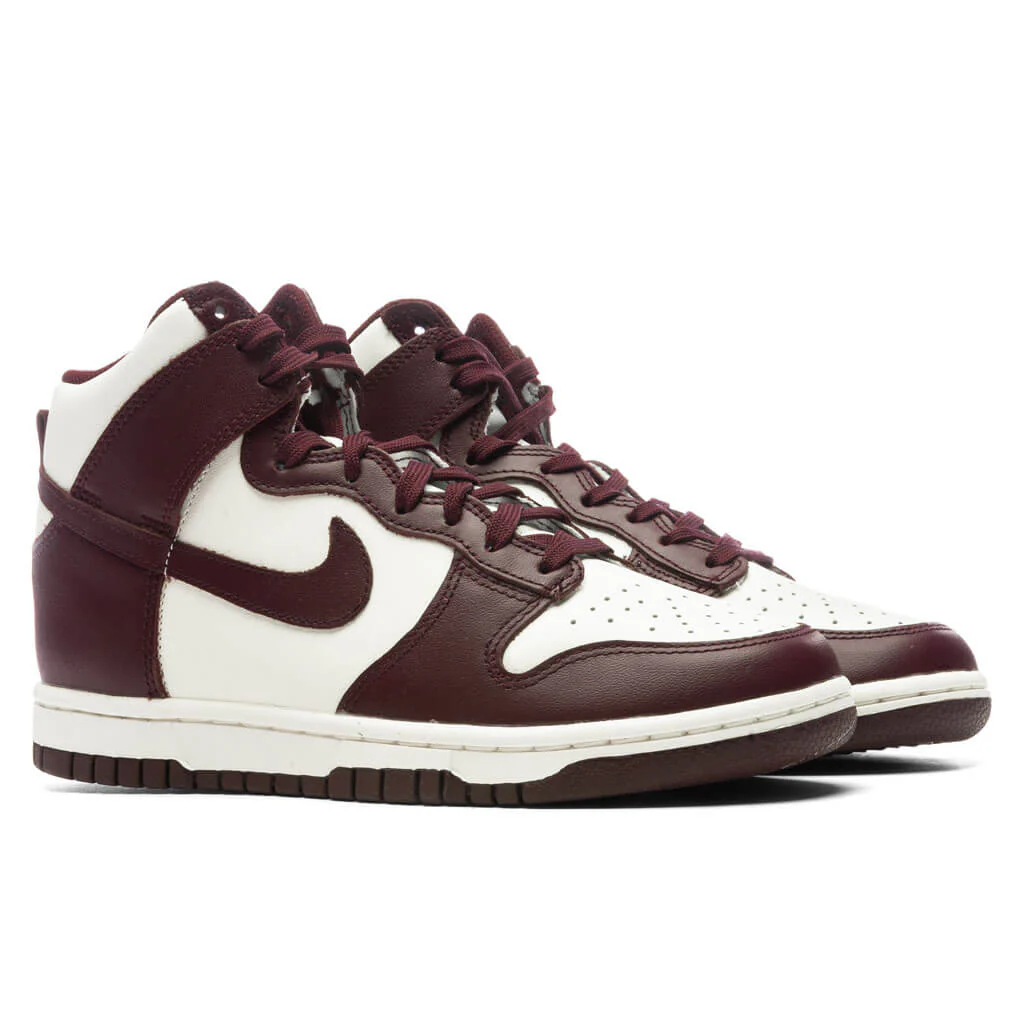 Women's Dunk High - Burgundy Crush/Sail - Image 2