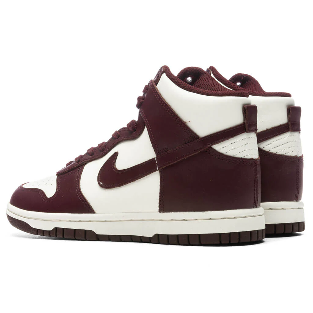 Women's Dunk High - Burgundy Crush/Sail - Image 3