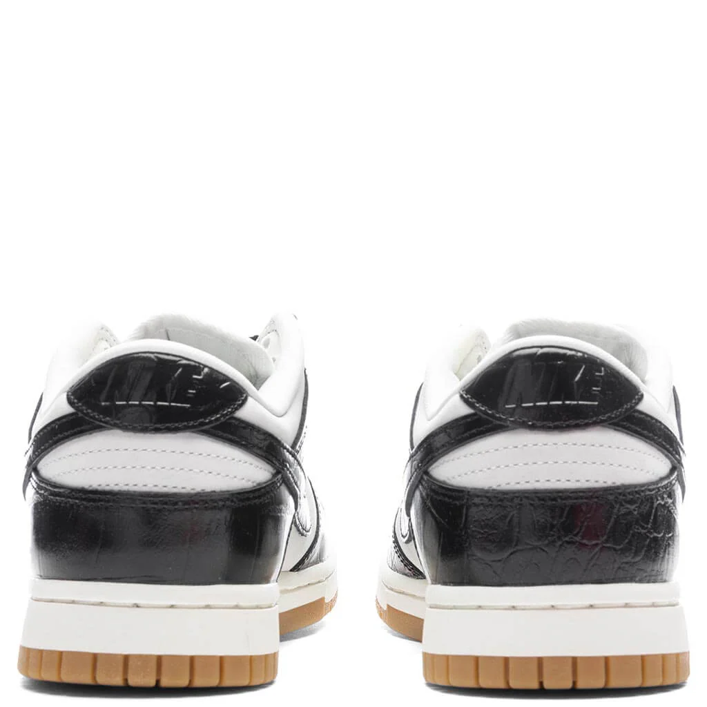 Women's Dunk Low LX 'Black Croc' - Phantom/Black/Sail - Image 4