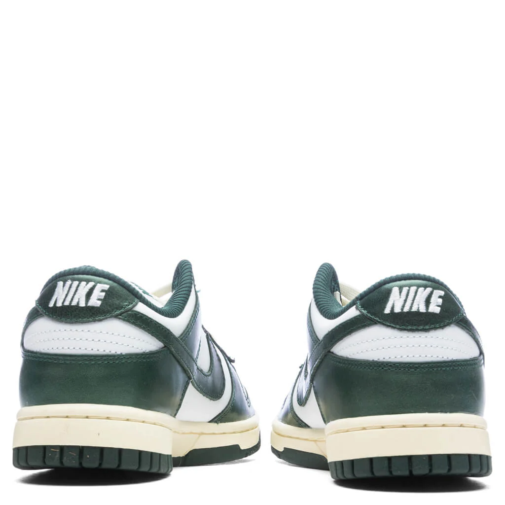 Women's Dunk Low `Vintage Green` - White/Pro Green/Coconut Milk - Image 4